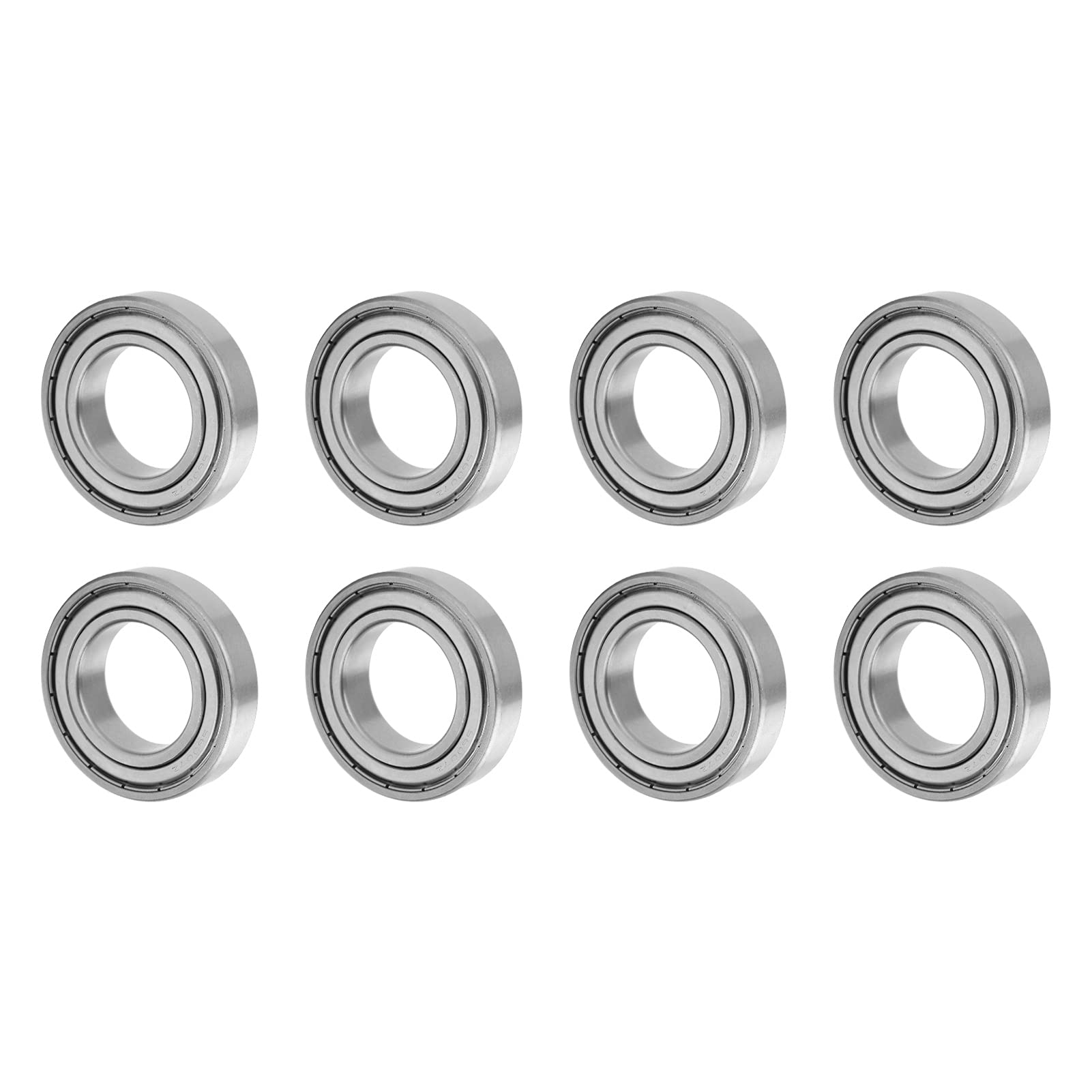Omabeta Roulements Miniatures S6007ZZ en Acier Inoxydable, Double Blindage pour Fournitures de Roulement Industrielles 62mm X 35mm X 14mm, Paquet de 10