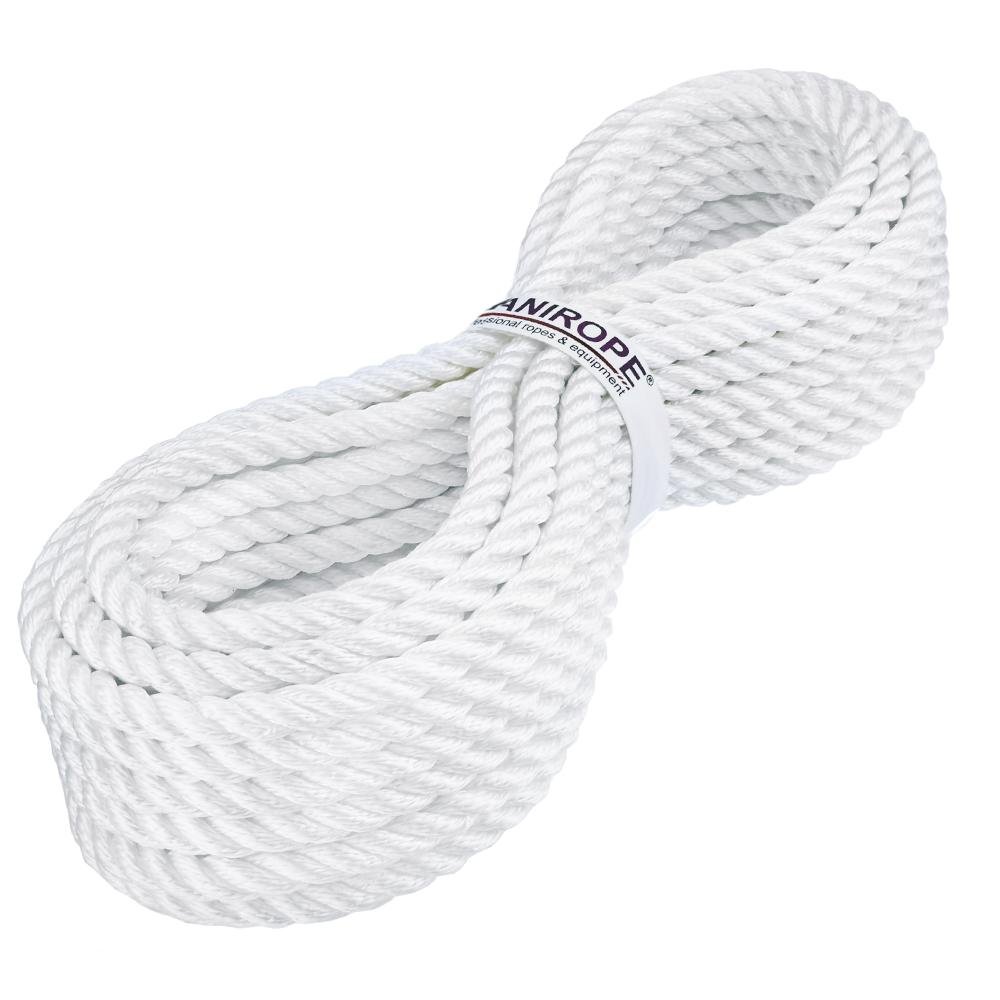 Kanirope Cuerda de poliamida trenzado (16 mm de diámetro, 20 m, 3 hilos)
