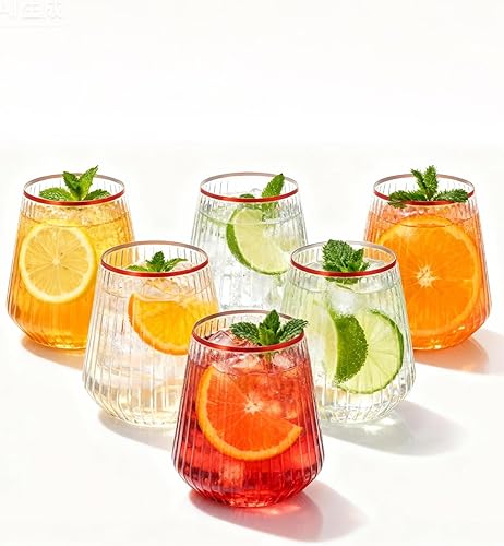 Miniatura 12 de BESTSTAR 36 Piezas Copas de Vino de Plástico Transparente Acanalado de 12 onzas, Copas de Champán Desechables de Origami Onduladas, Elegantes Vasos