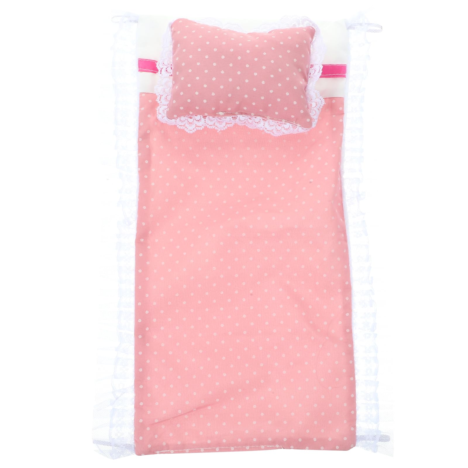 Amosfun 1 Set Dollhouse Bed Linen Dollhouse Accessory Set Mini Bedding Set 1 12 Cushion Miniature Room Furniture Bed Pillow Cotton Blanket