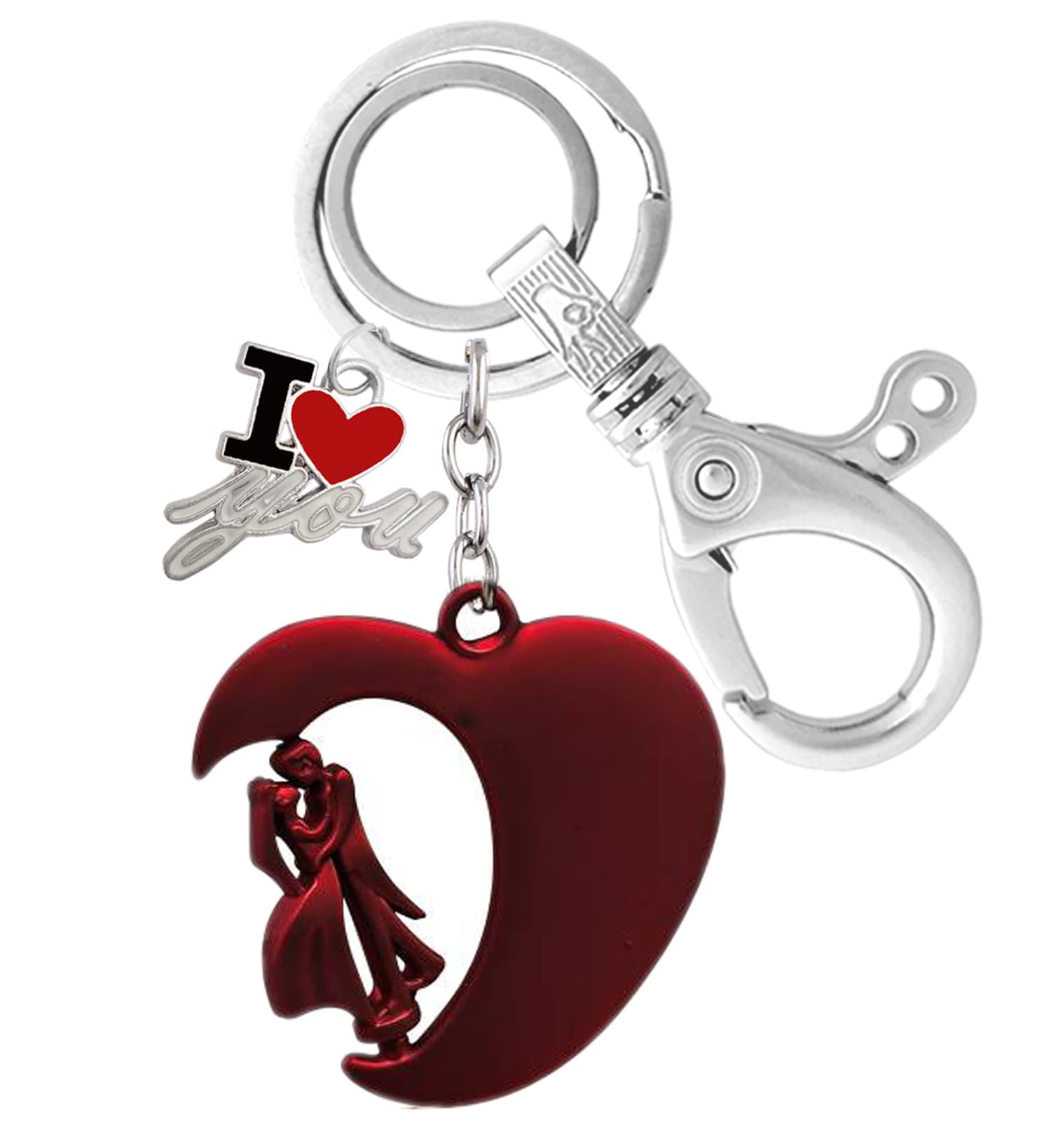 MGP FASHION Red Couple Ilu Locking Metal Men Women Girl Boy Gift