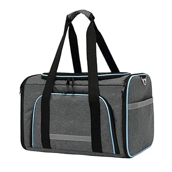 GG Enterprise Expandable Cat Carrier Collapsible Pet Travel Carrying Bag Gray