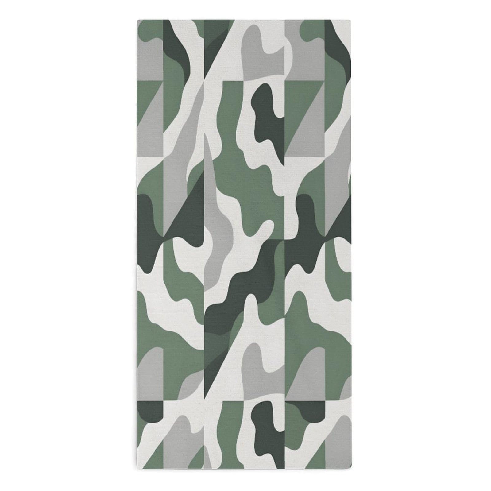 YUXBVKRS Geometric Camo Hand Towels for Bathroom 14x29 Inch