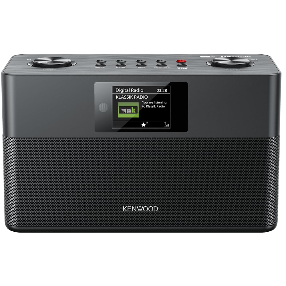 Radio Dab+ Digital con Bluetooth, Radio FM Estéreo Compacta con Alarma, Mando y Pantalla Color IPS, Color Negra