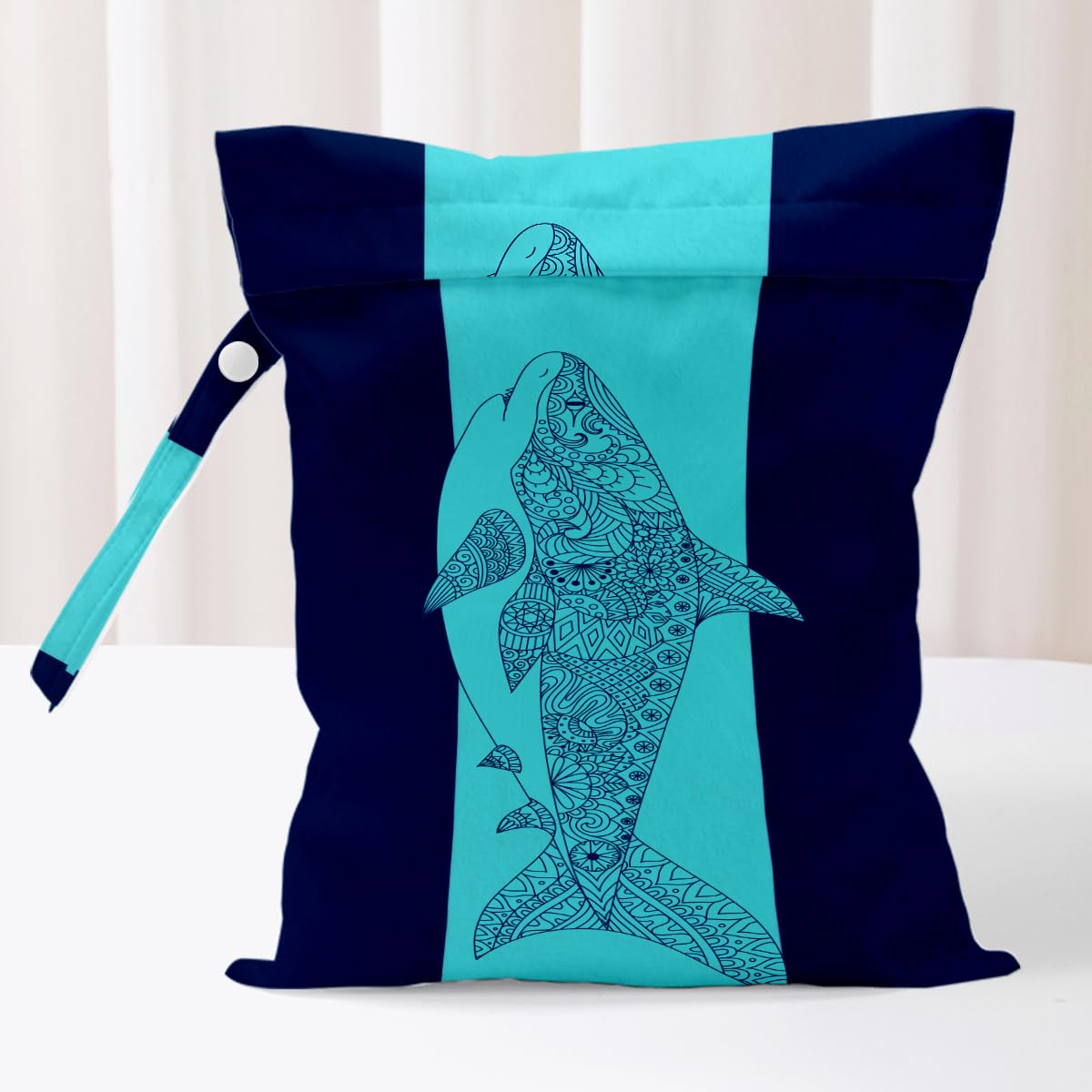 Wet Bag, Waterproof Reusable Wet Dry Bags for Pool, Travel Laundry Bags for Swimsuit Beach Diapers Dirty Gym Yoga Clothes Toiletries Organizer 02, Multi 02431, 10 x 12 inches — view 5