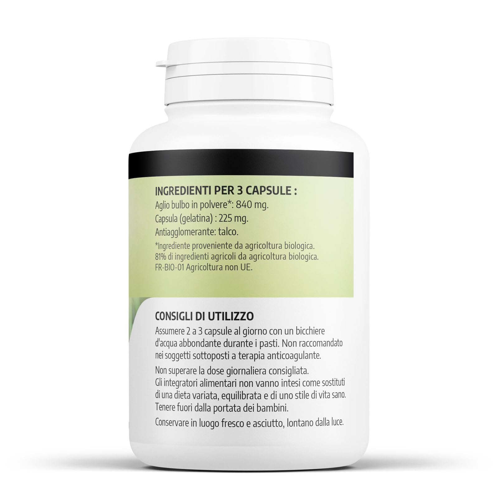 Aglio bulbo Biologico - 280mg - 200 capsule