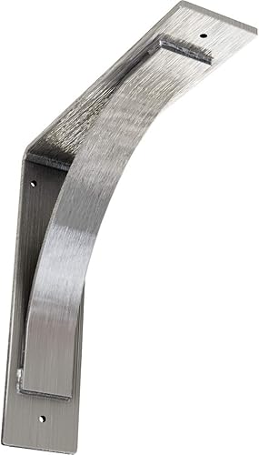 Vista 104 de Soporte de acero Morris de 3 pulgadas de ancho x 10 pulgadas de profundidad x 10 pulgadas de alto, con recubrimiento en polvo negro Negro