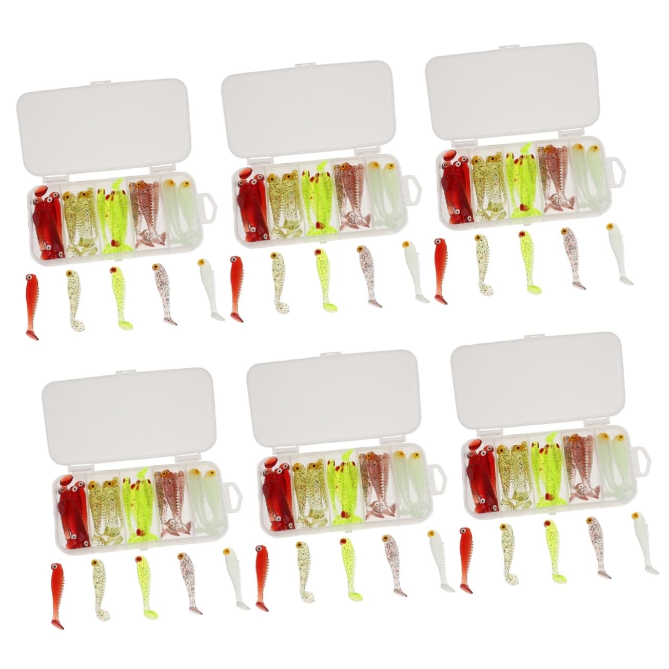 Kisangel Leurre Souple De Simulation Carpe Appâts De Poisson De Simulation Caisse Rangement Caisse De Rangement Leurres De Poisson Artificiels Leurres De Pêche Souples PVC