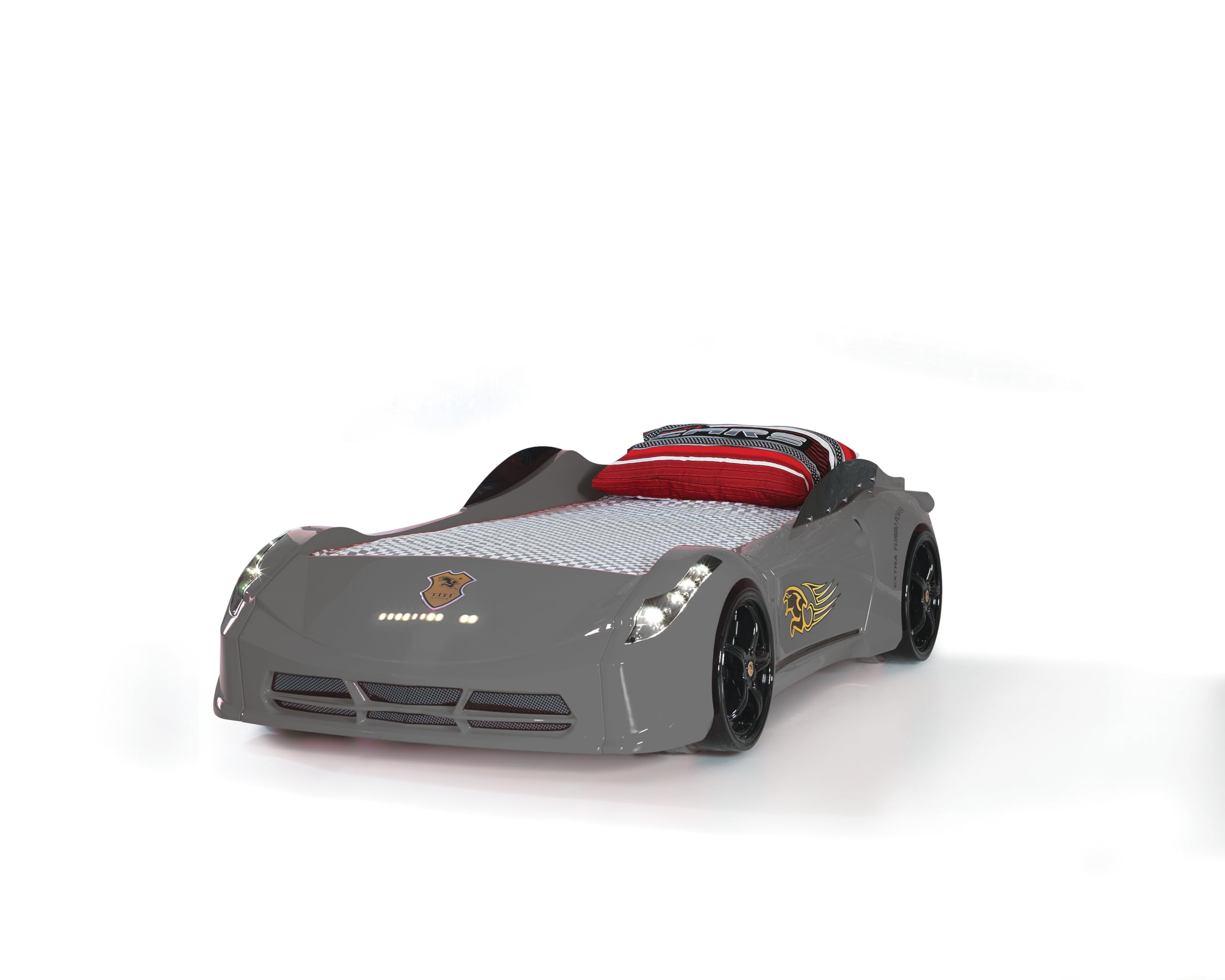 Amazon.com: TT Twin Race Car Bed, Remote Control, LED Lights