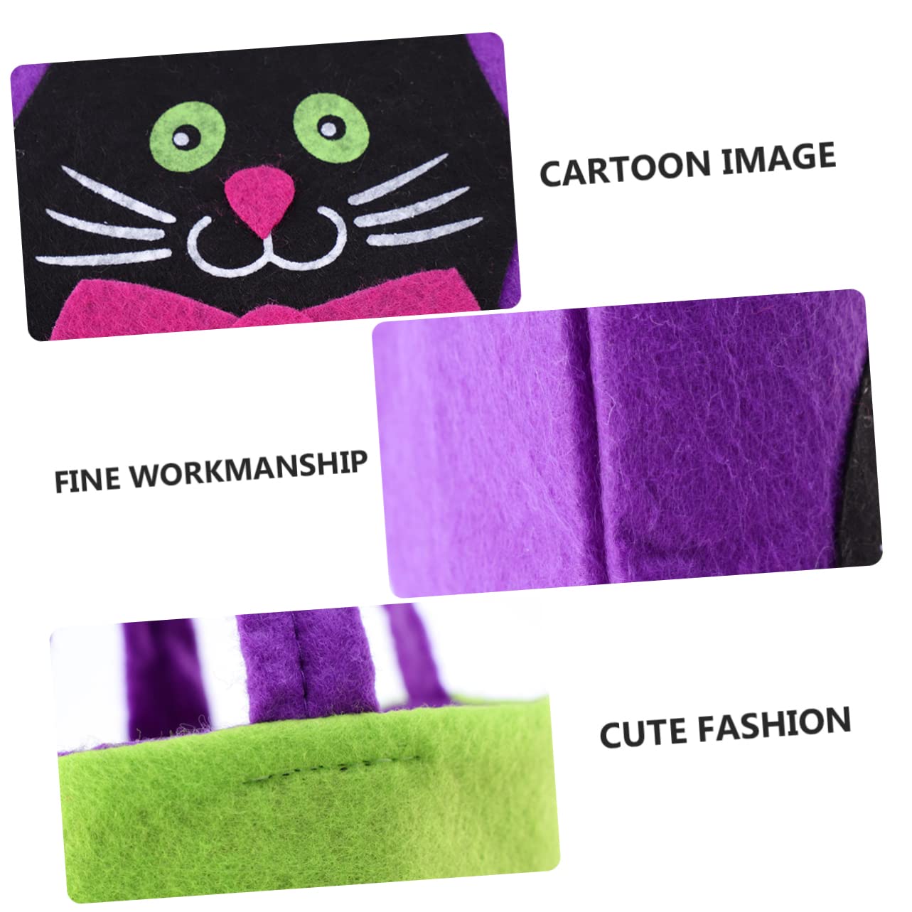 Healvian 18 Stck. Teiliges Halloween Aufnähertaschen Tragbare Lint Taschen aus Weichem Material Dekorative Süßigkeitentaschen für Langlebig und Komfortabel für Halloween Party und
