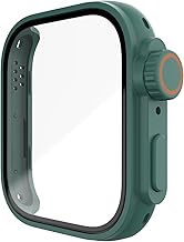 zZjoOoj Cover con Pellicola Protettiva Compatibile conHUAWEI Watch Fit 3, PC Rigido Case Protettiva Custodia,Pellicola Integrata in Vetro Temperato Alta Sensibilità,Green
