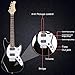 Ktaxon 39 Inch Electric Guitar Electric Guitar Kit Beginner Guitars with H-H Pickups, Basswood Body, Maple Neck, Laurel Wood Fingerboard(Black)