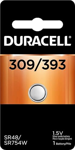 Miniatura 7 de Duracell Batería de botón de óxido plateado 309393, 1 unidad, batería de 1.5 voltios, larga duración para relojes, dispositivos médicos,