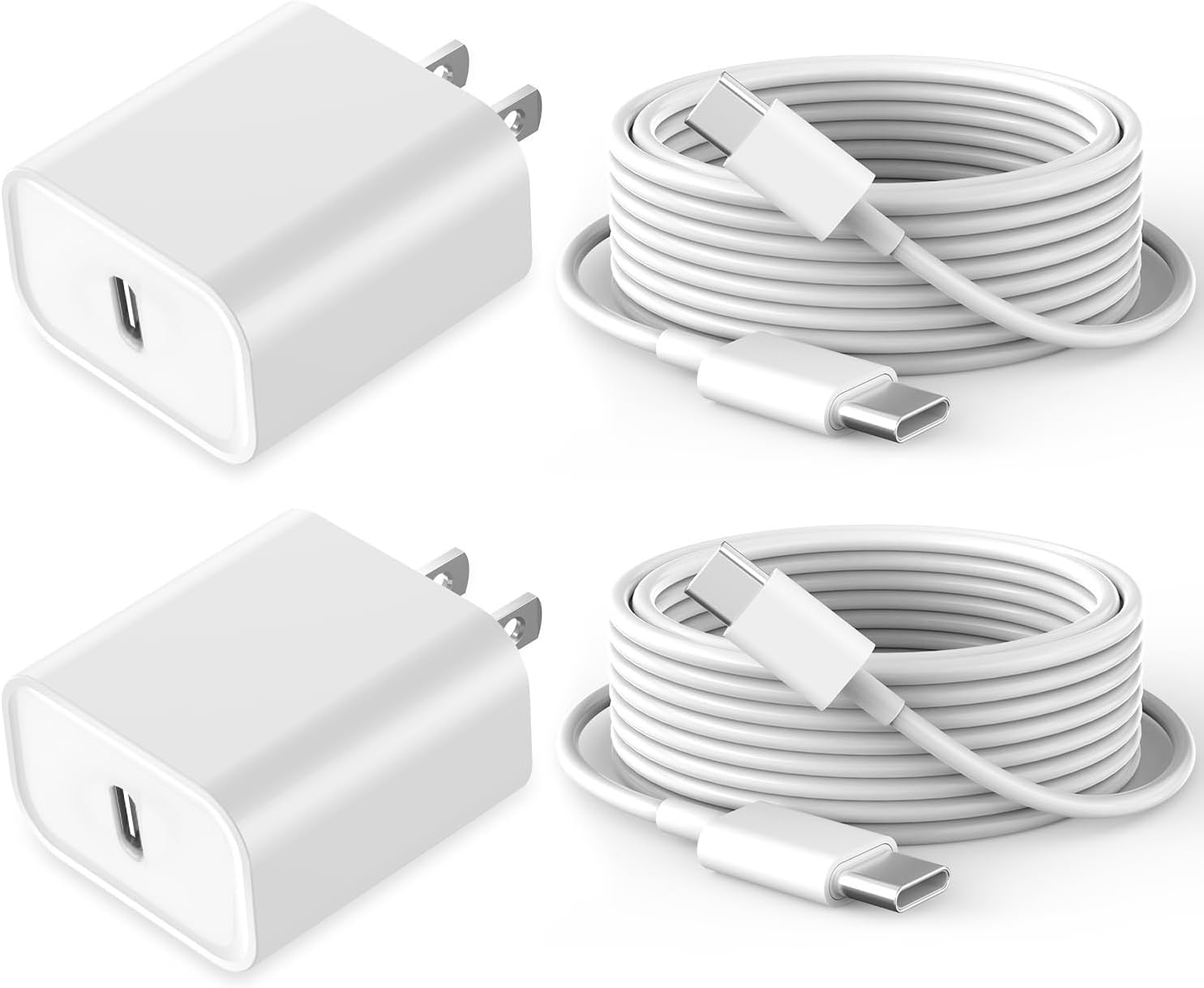 iPhone Charger,2Pack USB C Charger,20W USB C Charger Block