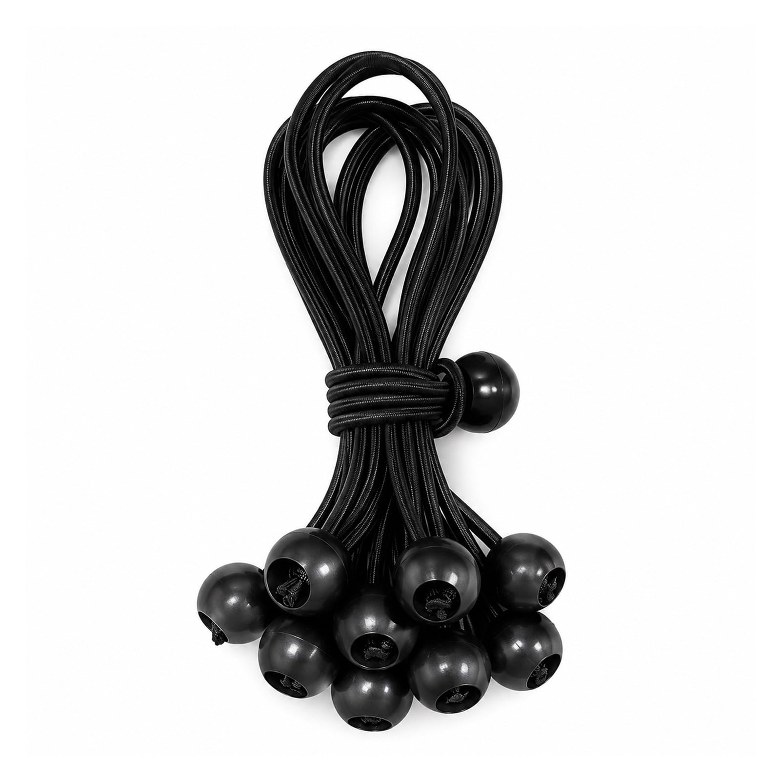 Heavy Duty Tarp Tie Down Bungee Balls with Rope for Tent Canopy Awning