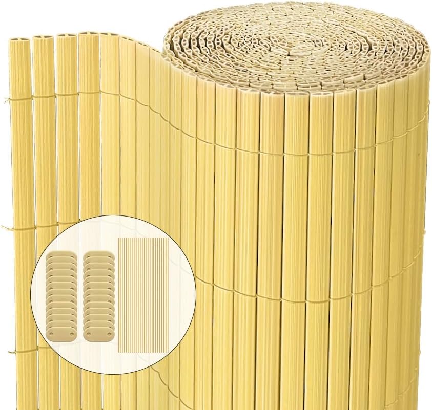 Canisse PVC Brise-Vue Occultant Gris 160x1000cm - Résistant UV Intempéries - Jardin Balcon Terrasse