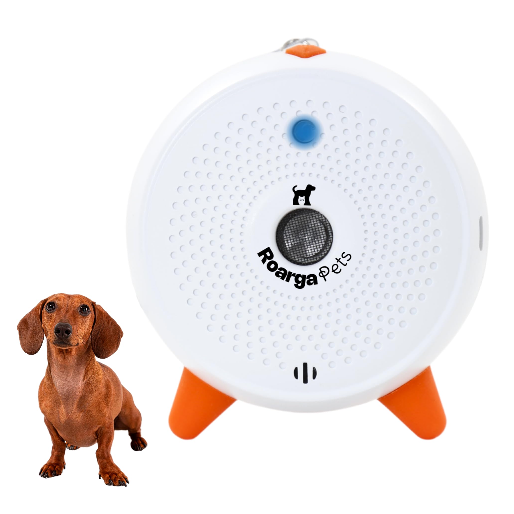 Roarga Pets Antiladridos para Perros Automático. Largo Alcance 10 Metros. Impermeable (Interior/exterior). Muy cómodo. Batería Recargable. Perros Pequeños, Medianos y Grandes. Dispositivo ultrasonidos
