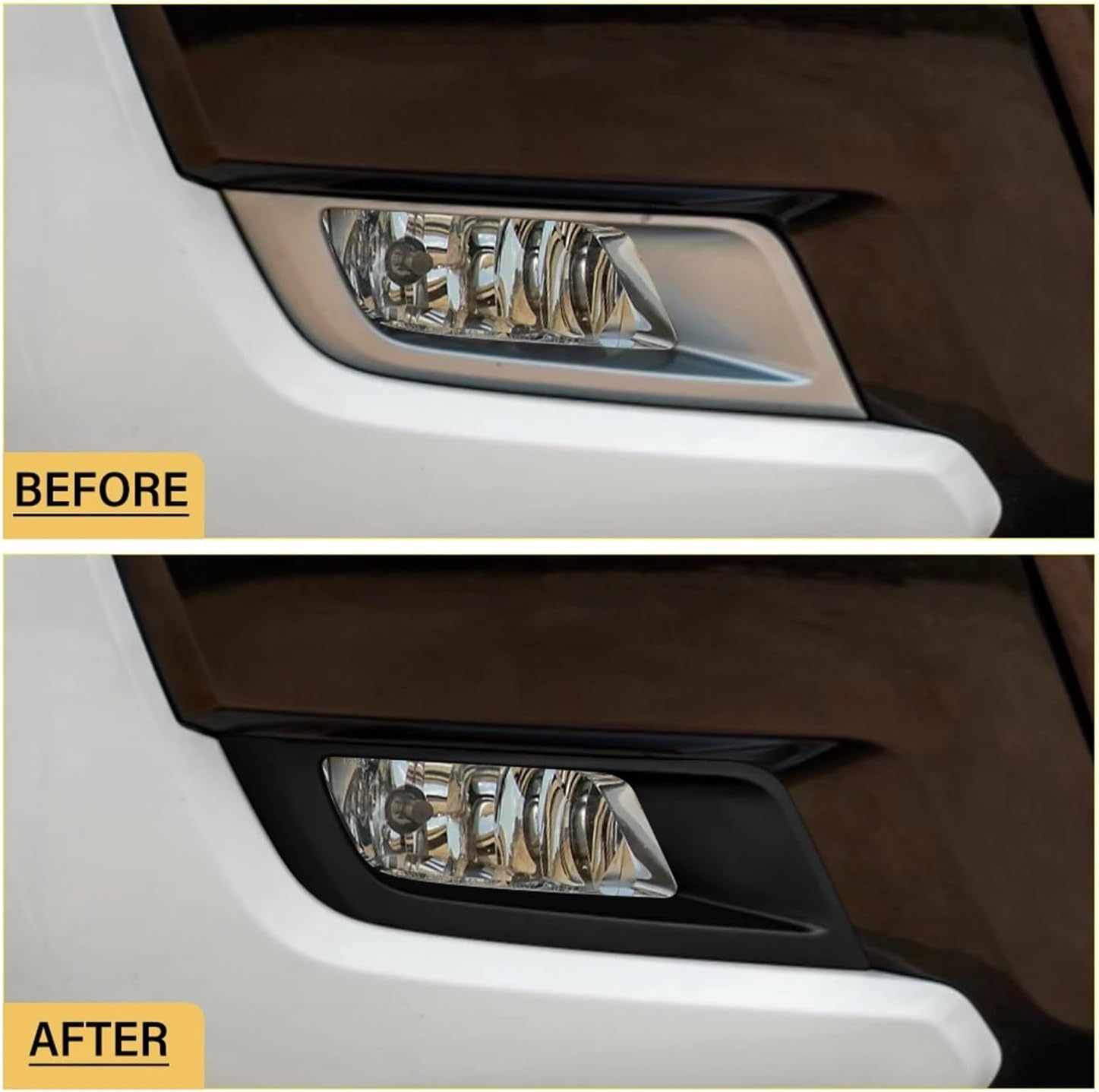 Compatible For Ford For Ranger 2015 2017 2018 Car Front Fog Light Lamp Frame Covers Trim Matte Black Protector Exterior Accessorie