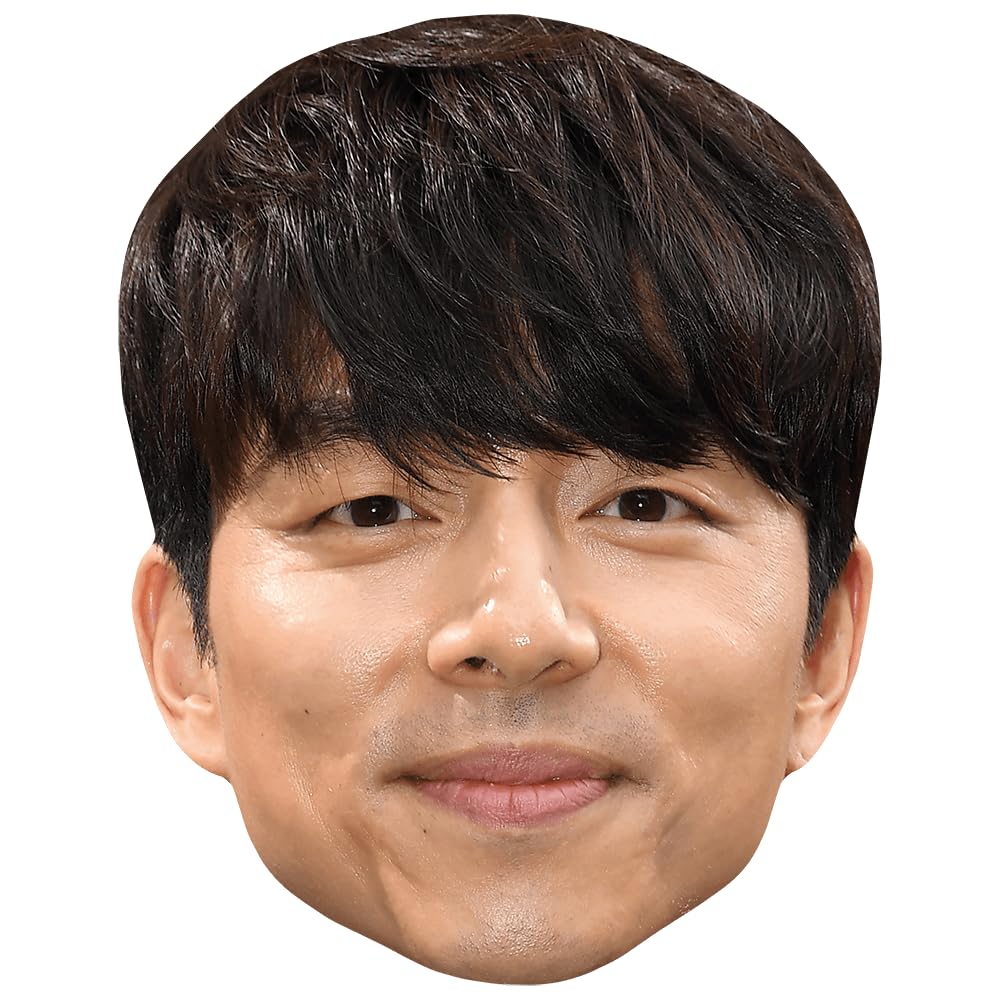 Gong Yoo (Short Hair) Celebrity Mask, Flat Card Face, Fancy Dress Mask