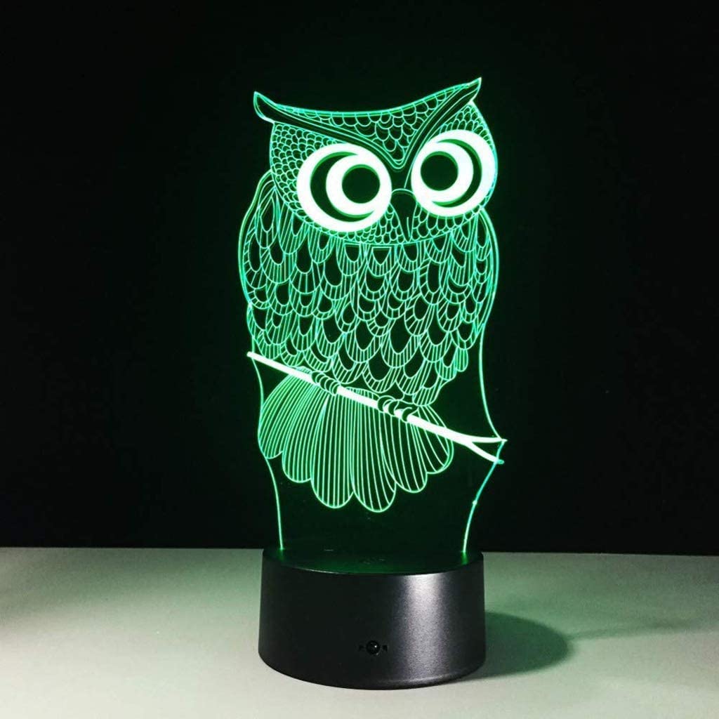 Veilleuse 3D, lampe de chevet pour chambre à coucher, petite lampe de bureau, dortoir d'étudiant, lampe d'alimentation pour bébé