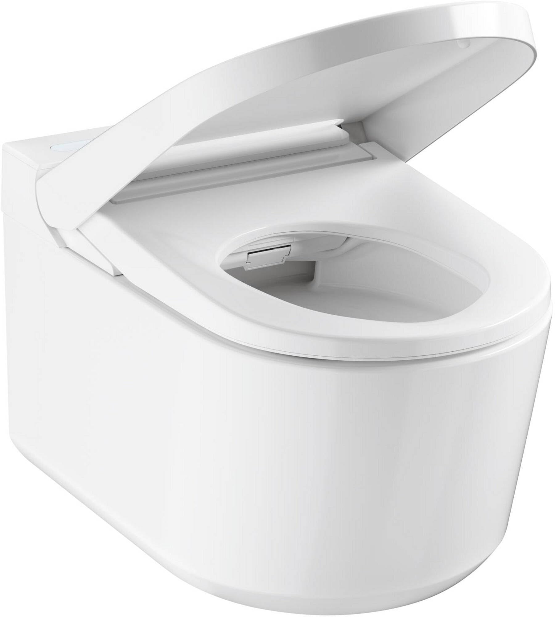 GROHE Sensia WC Lavant Suspendu, 2 bras de douchette réglables hygiène intime (1 jet arrière, 1 jet douchette féminine), Télécommande, Cuvette sans bride, Blanc Alpin, 36507SH0