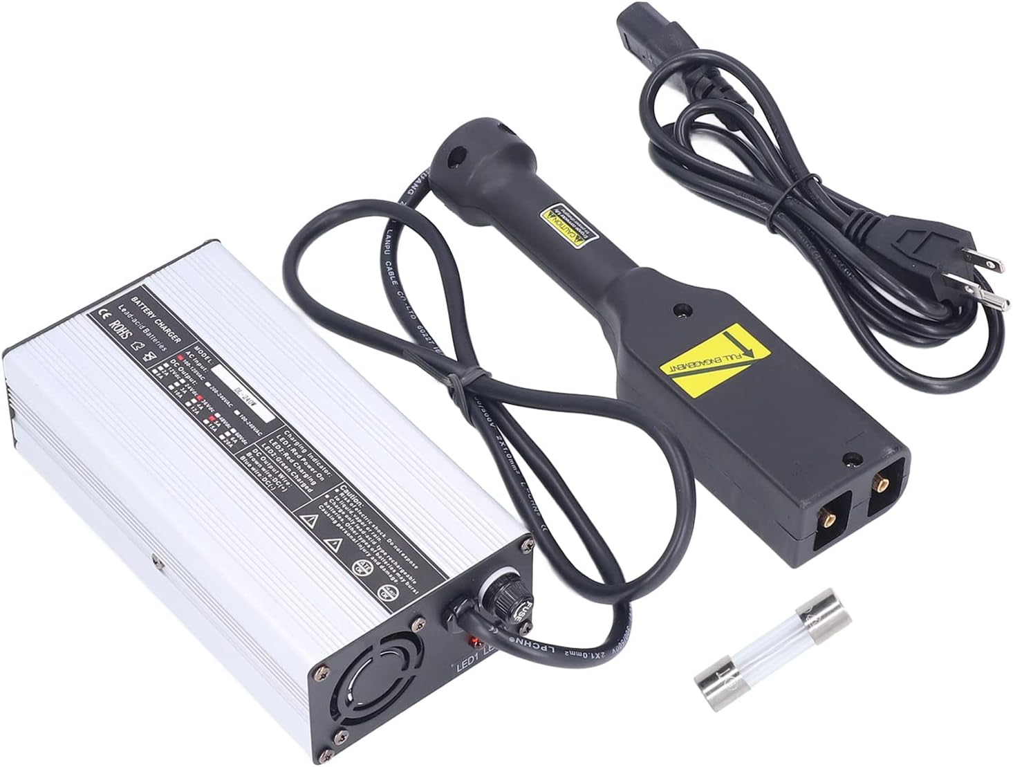 36vバッテリー充電器 クラブカーバッテリー充電器ライトインジケーター自動アルミニウムusプラグ110v60hzメンテナンス用 車 バイク