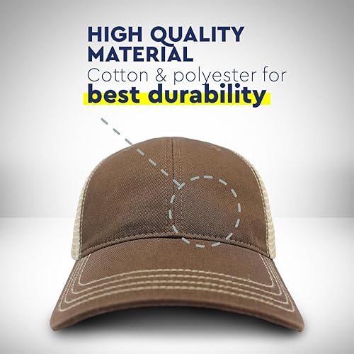 Miniatura 4 de Custom Richardson Soft Mesh Cap Hat Bordado Seabees Bordado Trucker Sombreros para Hombres y Mujeres Algodón