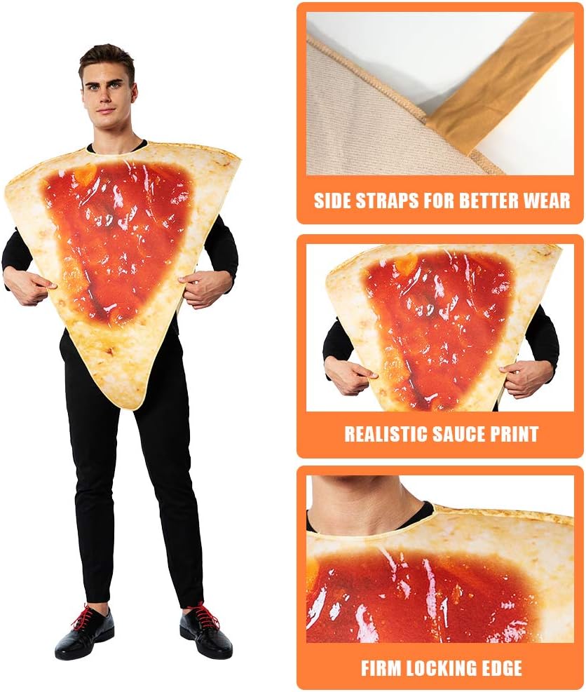 ReneeCho Couple Halloween Costume Adult Nacho Tortilla Chips Mens Womens Food Mascot Match Outfit Onesie - Image 4