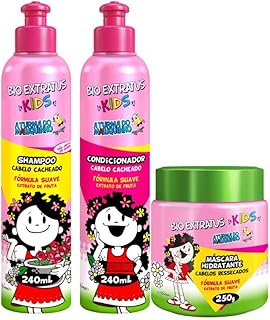 Kit Kids Cabelos Cacheados TRIO (Shampoo/Condicionador/Máscara) Bio Extratus