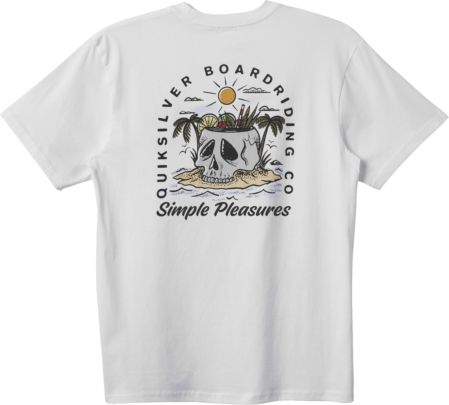 White T-Shirt: Simple Pleasures by O5 Quiksilver