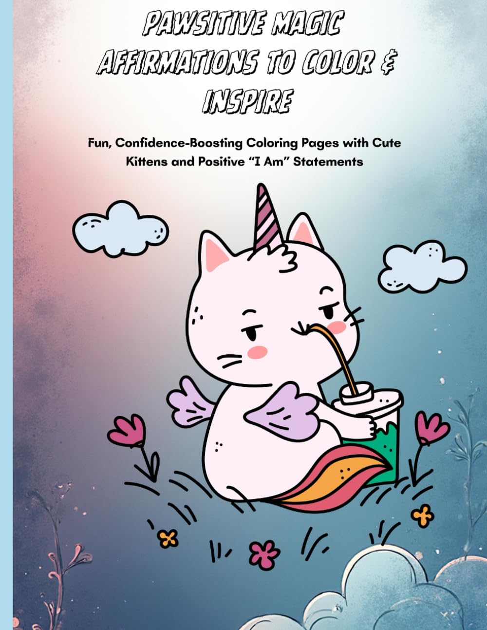 Pawsitive Magic Affirmations To Colour & Inspire: Fun, Confidence-Boosting Coloring Pages with Cute Kittens and Positive “I Am” Statements