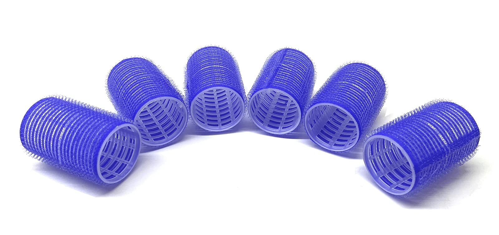 6 PC Professional Self-Holding Hair Roller Curlers Blue