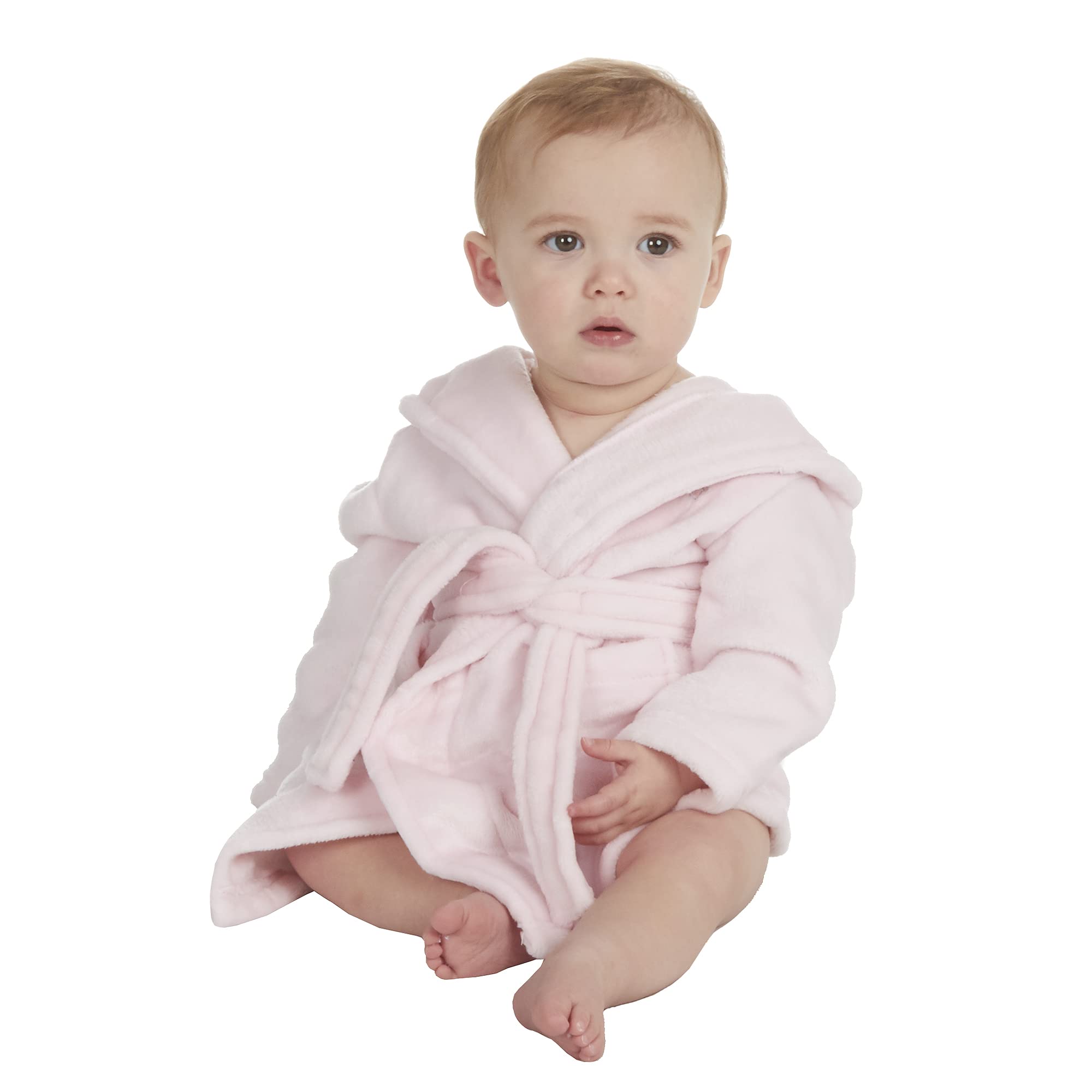 Undercover Bata de baño con capucha y forro polar suave para bebés y niños pequeños