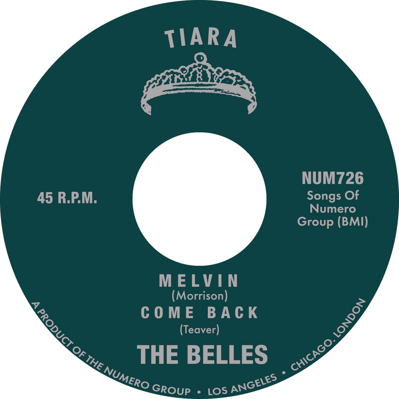 Belles Melvin B/W Come Back LP Vinyl NUM726LP NEW