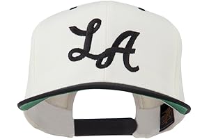 LA Embroidered Snapback Cap by e4Hats.com