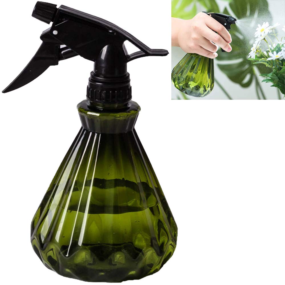CHUOZI Watering Can for Indoor Plants, Plant Mister Spray Bottle with Detachable Nozzle for,Succulents, Garden Flowers Mist Small Modern Translucent Sprayer for Bonsai (Green)