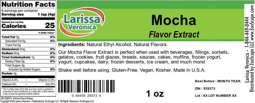 Amazon.com : Mocha Flavor Extract (1 oz, ZIN: 529373) - 3 Pack