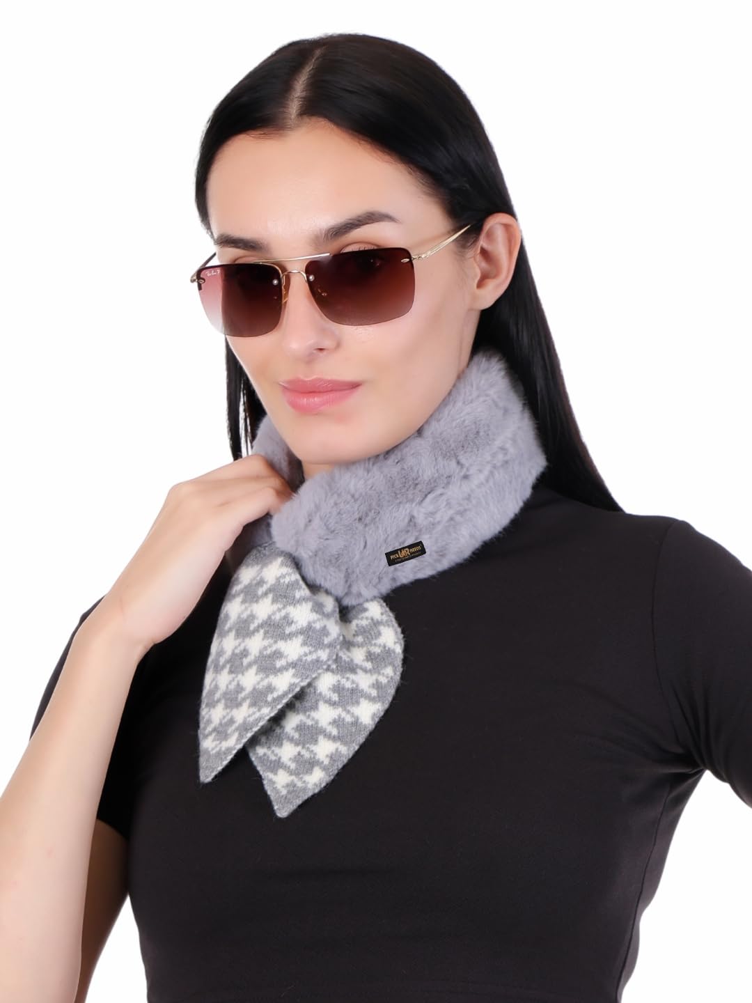 Women’s Winter Soft Wool Muffler – Premium Warm Knitted Scarf for Travel & Casual Outfits | Cozy & Stylish-image-47