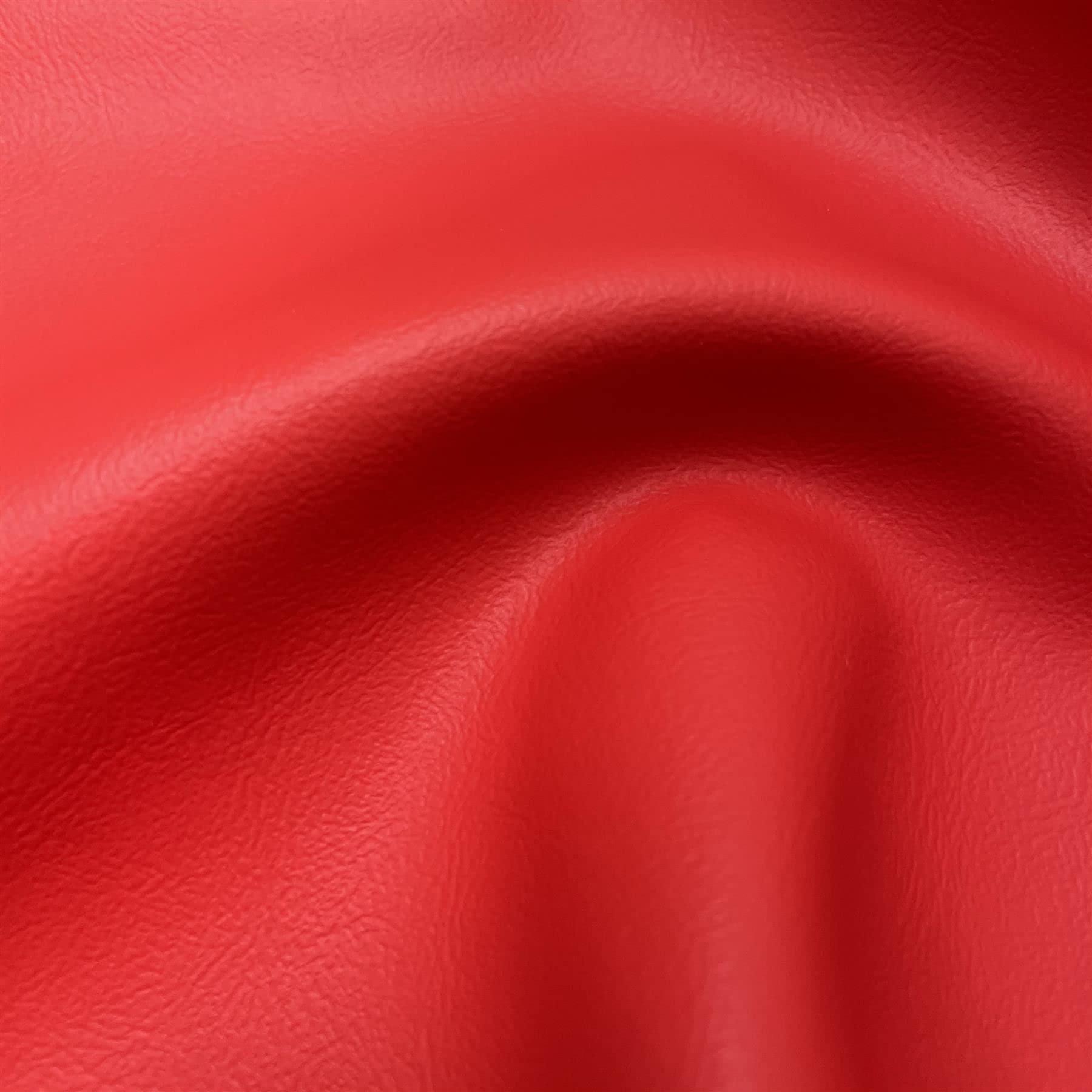 Fire Resistant Retardant Faux Leather Thick Leatherette Vehicle Restoration Sofa Upholstery Fabric - Suitable for Domestic and Commercial use - Red - 6 metres
