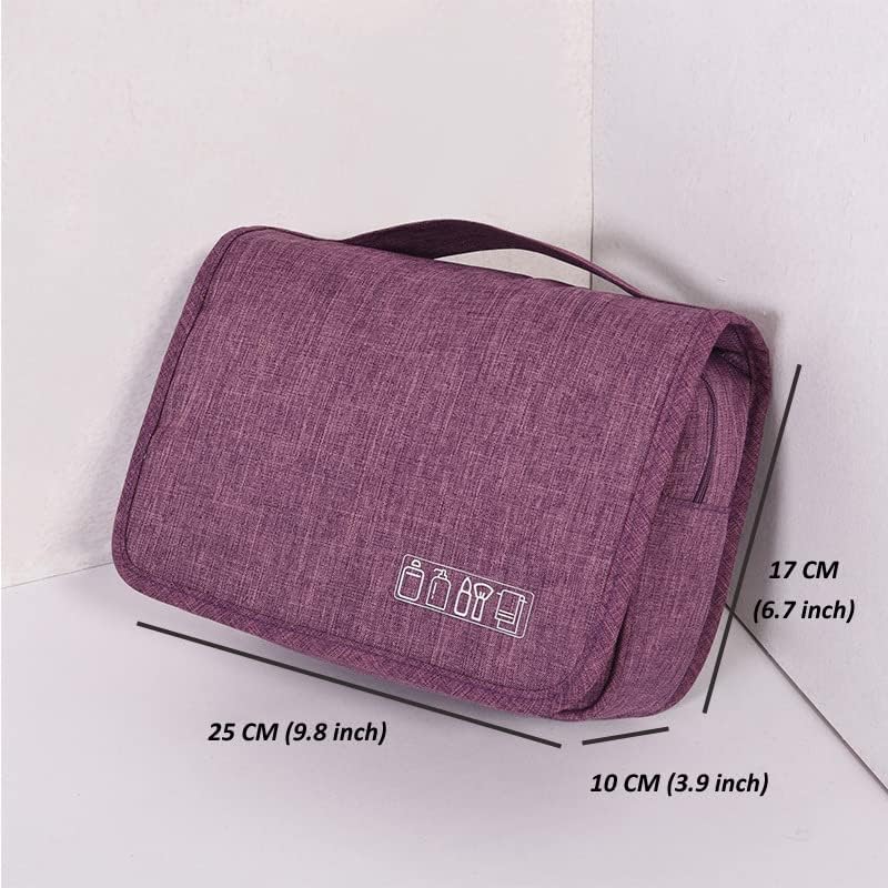 Miniatura 3 de UHZBTEC Neceser de viaje, estuche de maquillaje y cosméticos, bolsa de almacenamiento impermeable, bolsa de almacenamiento portátil para artistas,