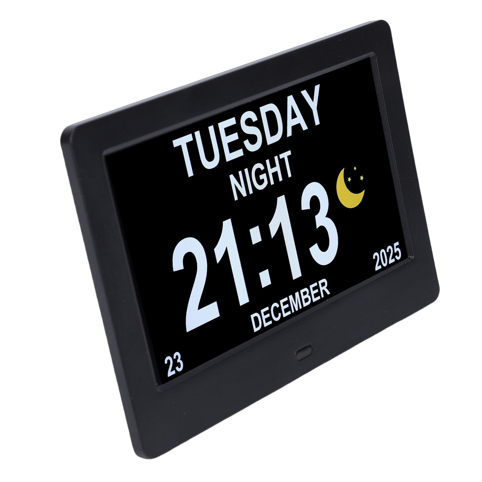 Orologio Calendario Digitale con Display Trasparente da 7" con Impostazioni di Allarme per Anziani e Studenti in