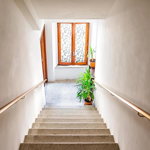 Miniatura 7 de VSUDO Película decorativa de privacidad para ventana, película decorativa para vitrales, película para tintar ventanas esmeriladas para el hogar,