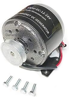 300 Watt Permanent Magnet DC Pulley Generator 3/8" V-Belt Drive Pedal Power Pulley Dynamo with air ventilation holes PPG-PM300-P