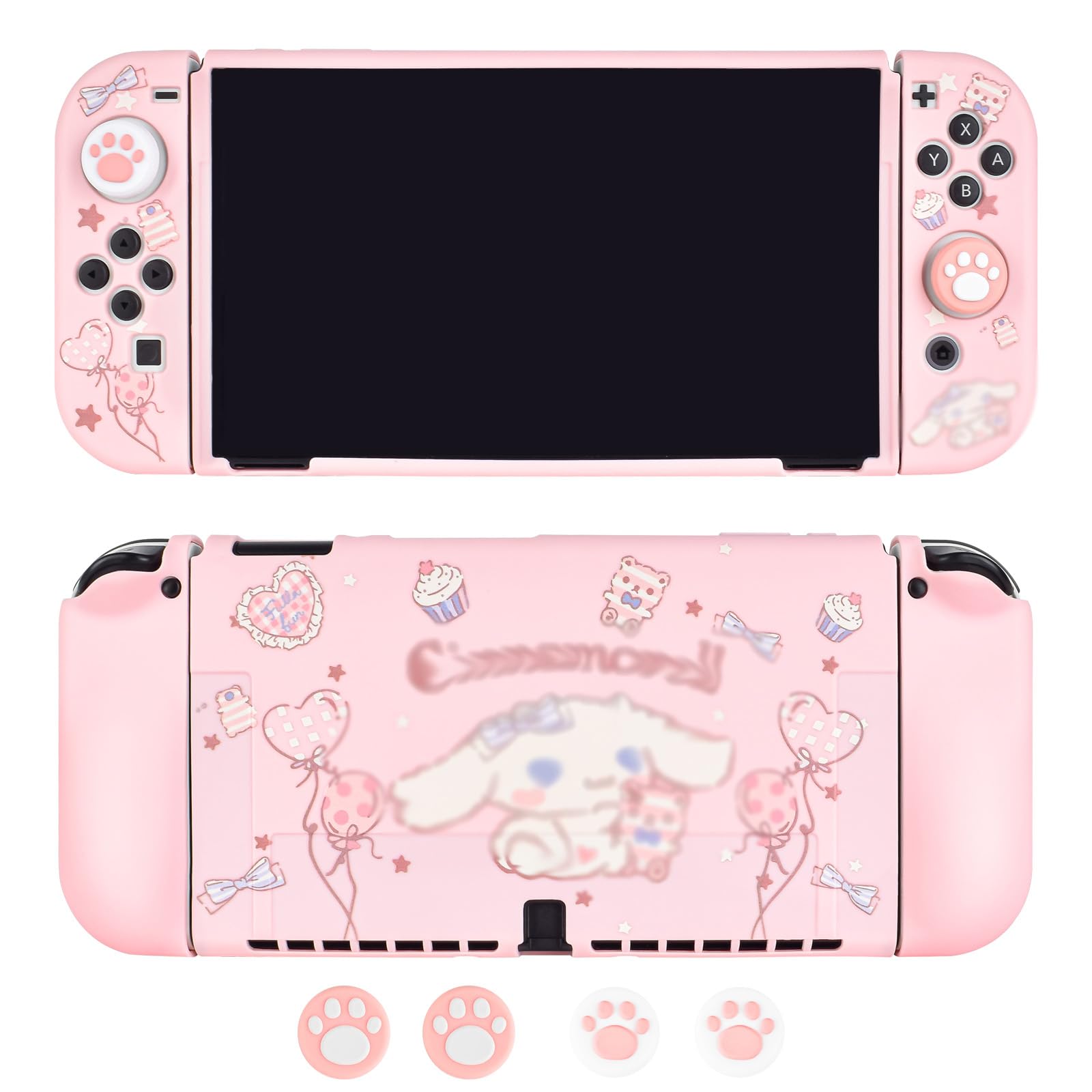 DLseego Protective Case for Nintendo Switch OLED Model, Dockable