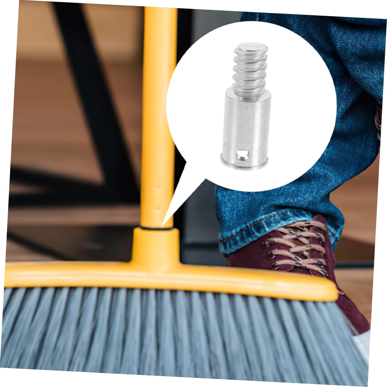 Adattatori Filettati HOMSFOU Per Mocio - 2 Pezzi Lega Alluminio Per Aste 25mm - Foto 6