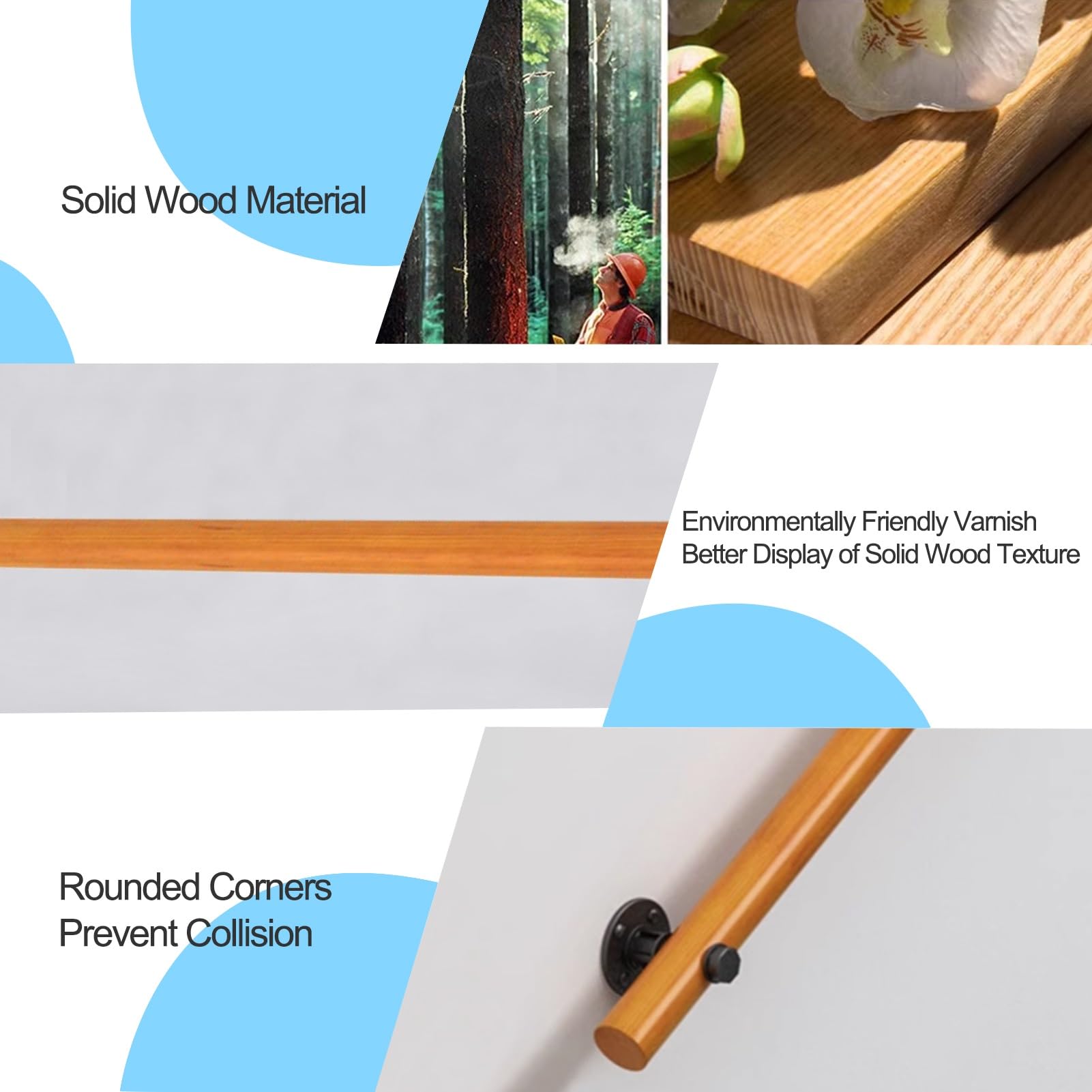 Massive Holz Endstücke - Dekorative Abschlüsse Für Geländer & Betten