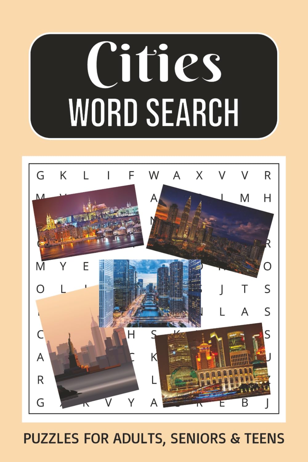 Cities Word Search Puzzle Book: Easy to Read Word Find the about the Metropolis, Megacity, Towns and More