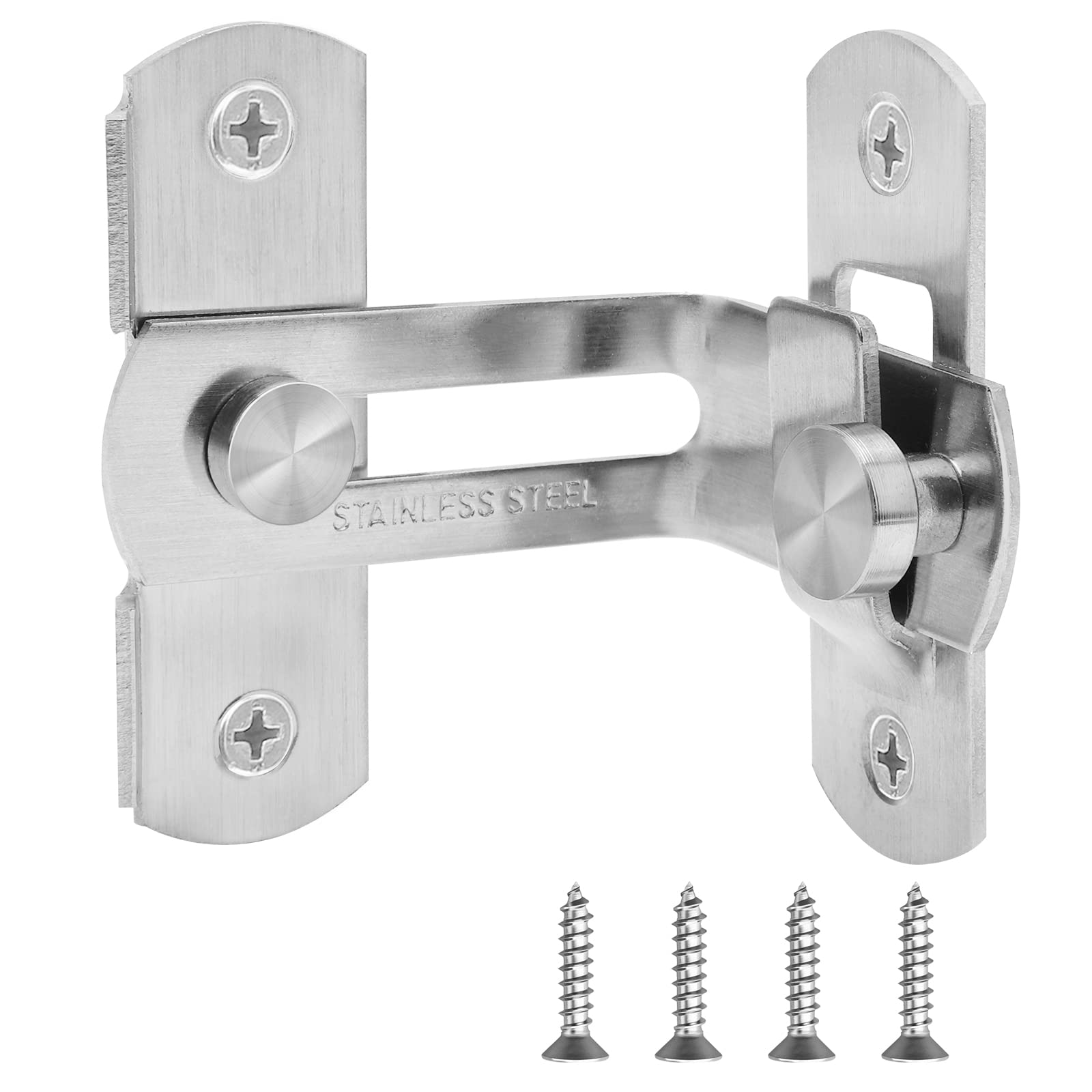 Buy Barn Door Lock, 90 Degree Flip Stainless Steel Sliding barn Door Latch Catches for Barn