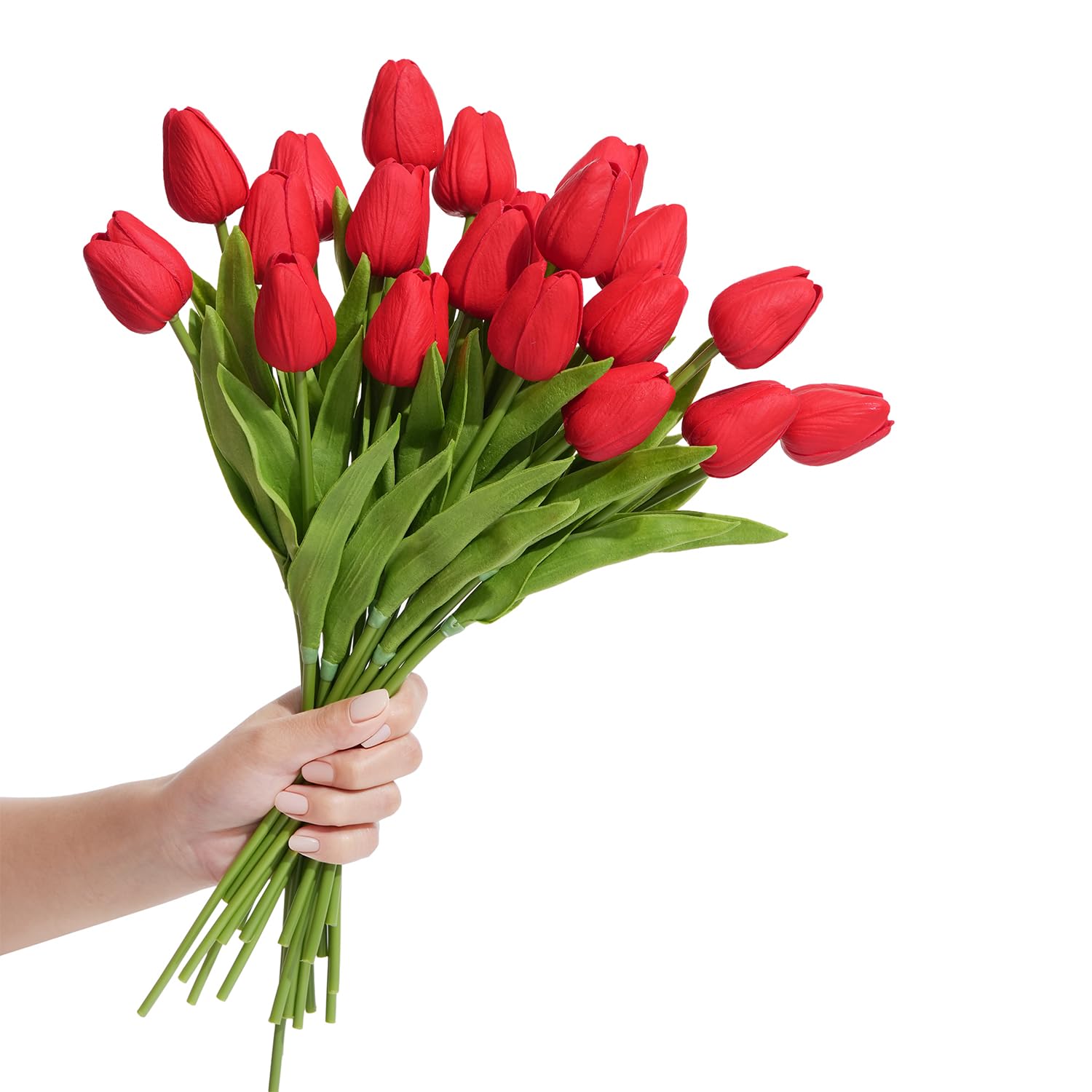 BLISOUL 20 Pcs Real Touch Artificial Tulips