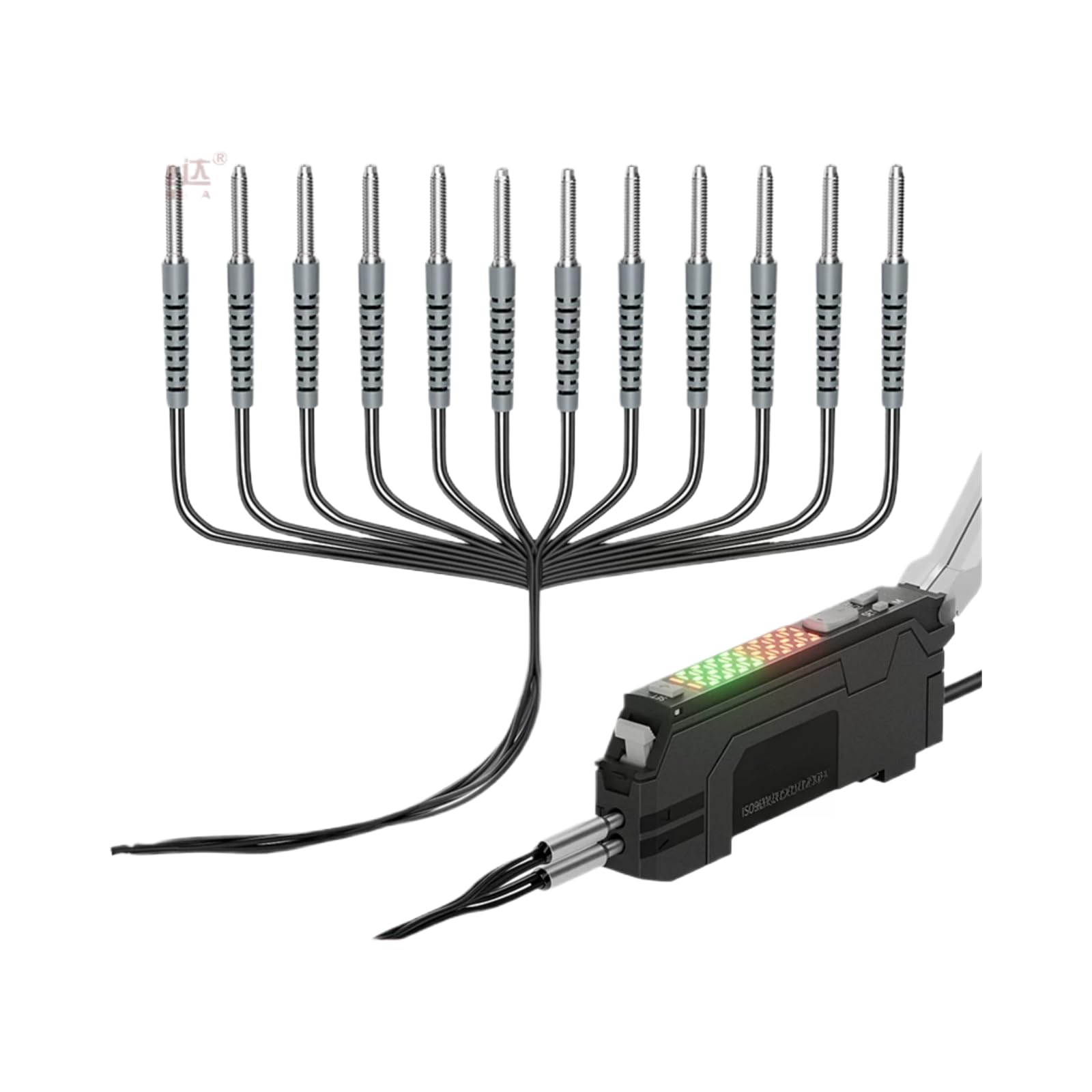 Mehrkopf-Lichtwellenleiter-Sensorverstärker, Mehrkopf-Sensorsonde im Strahldiffusreflexionsmodus(M3 one to twelve fiber NT amplifier)